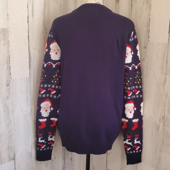 SEASONS GREETING CHRISTMAS SANTA SWEATER - Picture 5 of 6